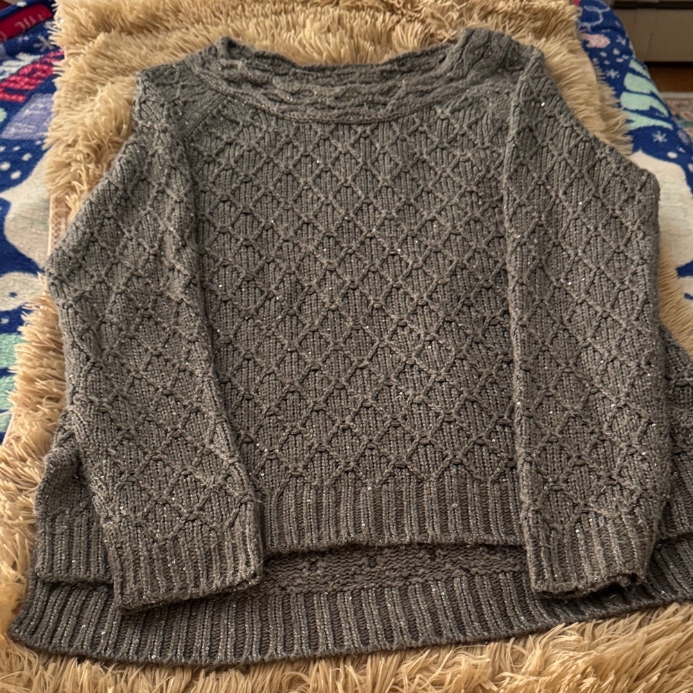 New York & Company Charcoal Knit Women's Sweater